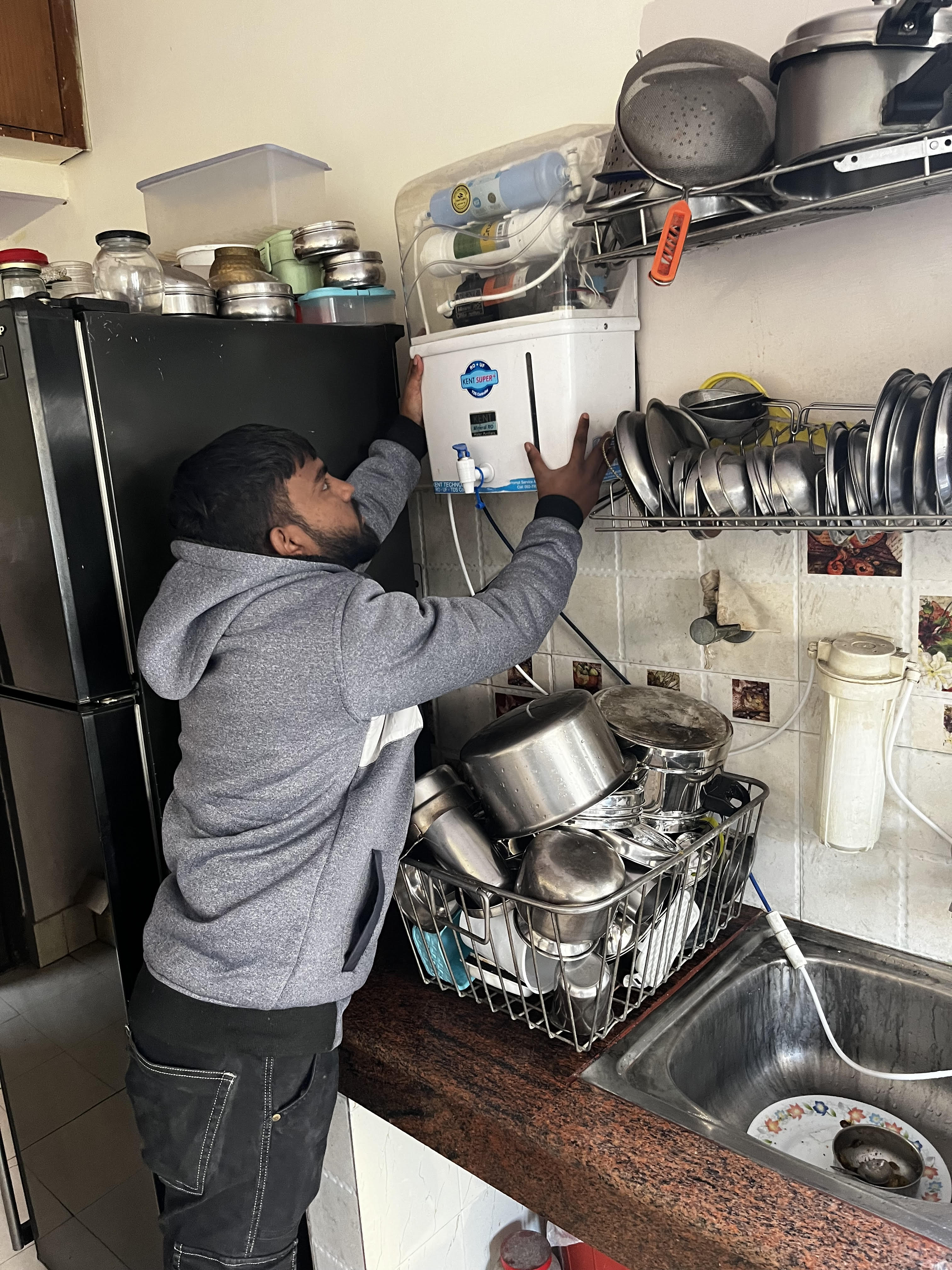 On-site service at kitchen